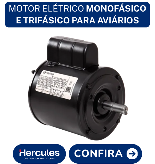 Motor Elétrico Monofásico e Trifásico para Aviários
